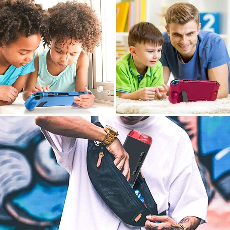 Защитный чехол для Nintendo Switch мягкий из ТПУ в ручном режиме со встроенной удобной