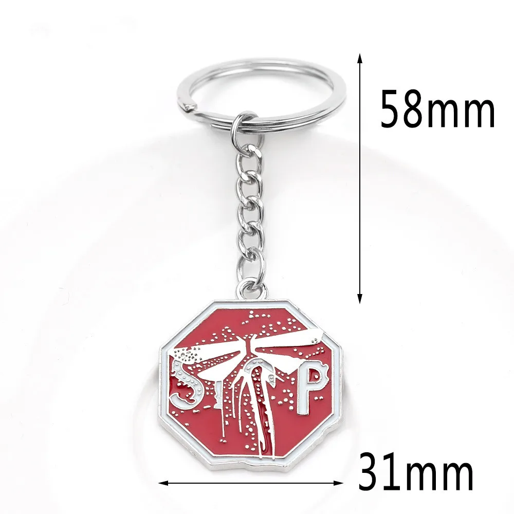 

Game The Last of Us Part II 2 Firefly Logo Badges Necklace&Keychain 3D Metal Keychains Enamel Pins Collection Souvenir