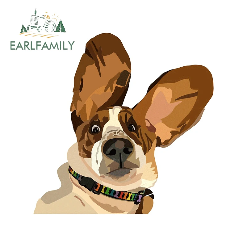 EARLFAMILY 13 см x 12 8 для bассет Хаунд автомобильные наклейки тонкая наклейка ремонт
