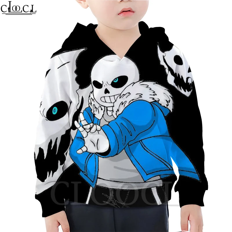 Детская толстовка CLOOCL с рисунком игры Undertale Креативная одежда для мальчиков и
