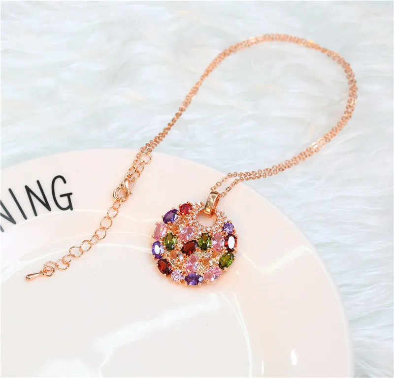 Популярная мозаичная подвеска в виде цветка модель 925 года модная Индивидуальные