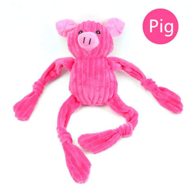 

Cute Pig Shape Stuffed Squeaking Animals Pet Toy Bite Honking for Medium Dog Cat Chew Squeaker Toy Puppy Pet Play Squeak Toy