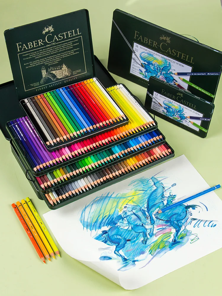 Faber-Castell Green Iron Box Albrecht Durer artists' waterco