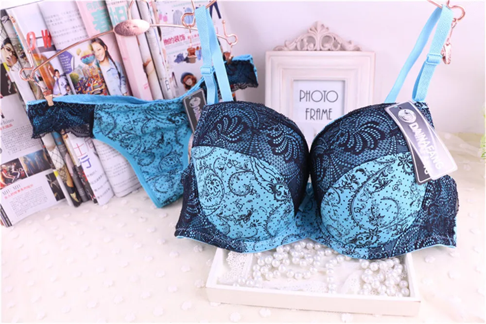 bra and brief sets DaiNaFang Hot Selling Women Sexy Patchwork Bra Comfortable Plus Size Lace Bra Set With Bottom Many Colors Available Underwear bra sets