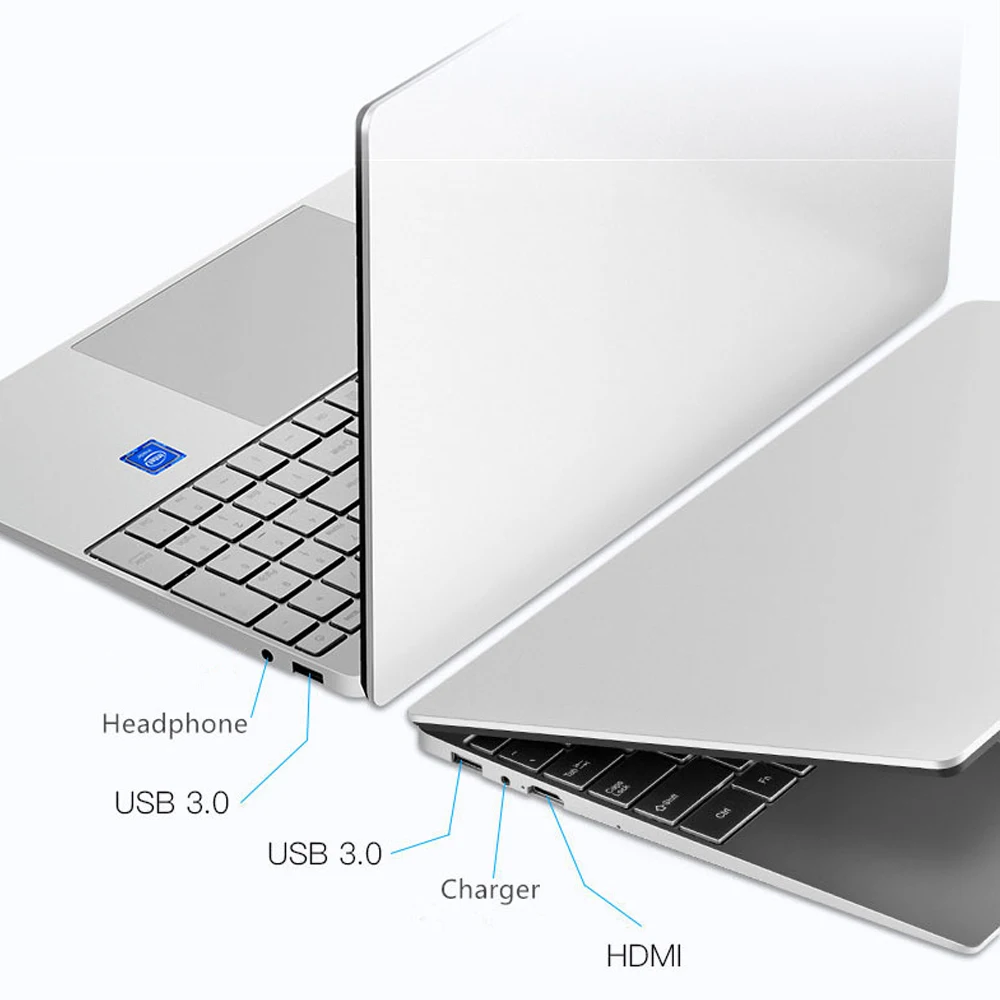 Дешевый ноутбук низкая цена акция 15 6 дюймов Windows 10 11 Pro 1920*1080 Intel J4125 8 Гб ОЗУ 128 ГБ/256
