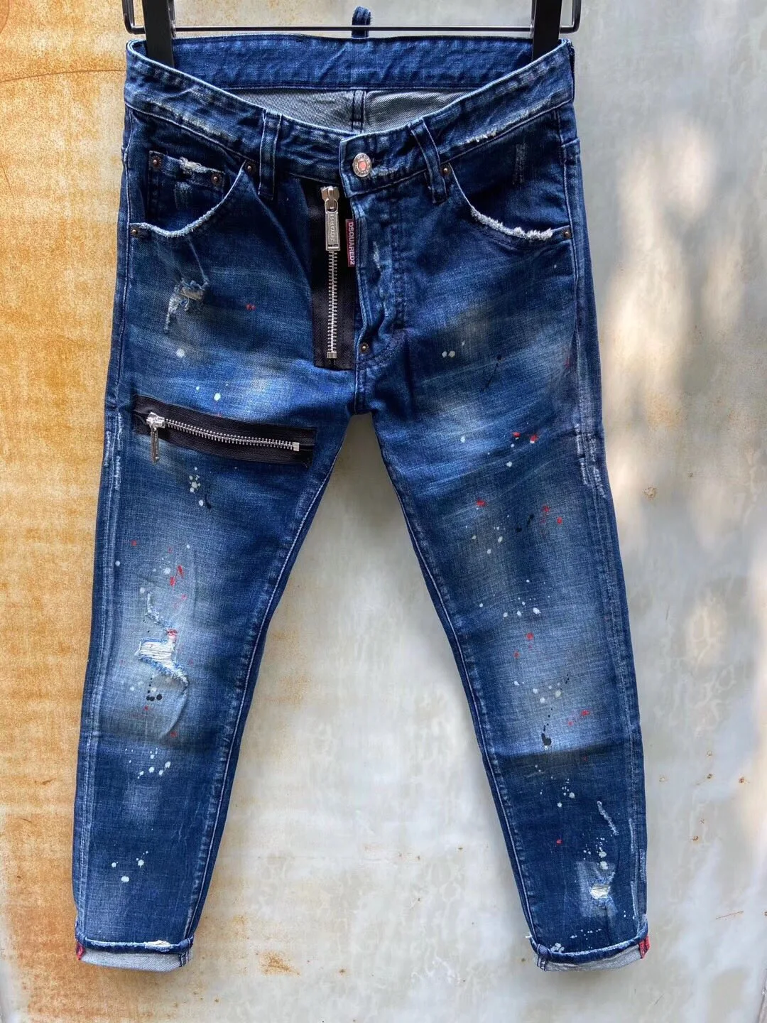 

Оригинальные Классические, Аутентичные, DSQUARED2, ретро, итальянский бренд, лучшие мужские джинсы, локомотивы, джинсы для бега, одежда DSQ9105