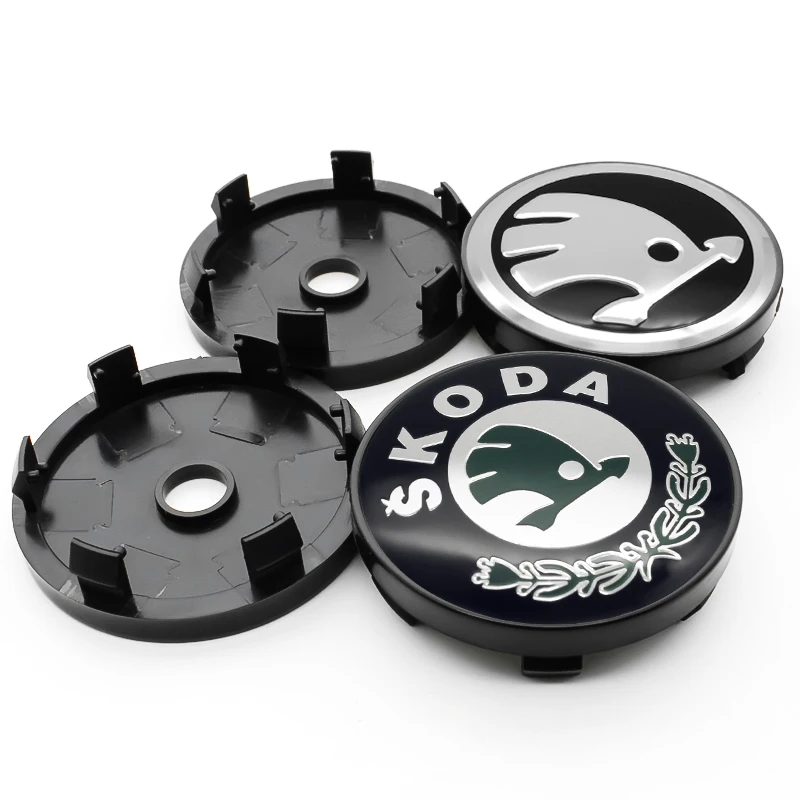 4 шт. Центральная втулка колеса автомобиля крышки эмблемы наклейки для Skoda Fabia Kamiq