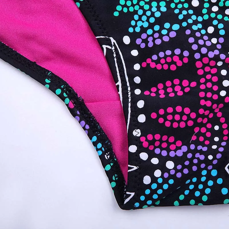 

Paotang Brazil Beach Hot Spring Fashion Sexy Triangle Piece Retro Polka Dot Print Bikini Suit Swimsuit Female Summer 2021