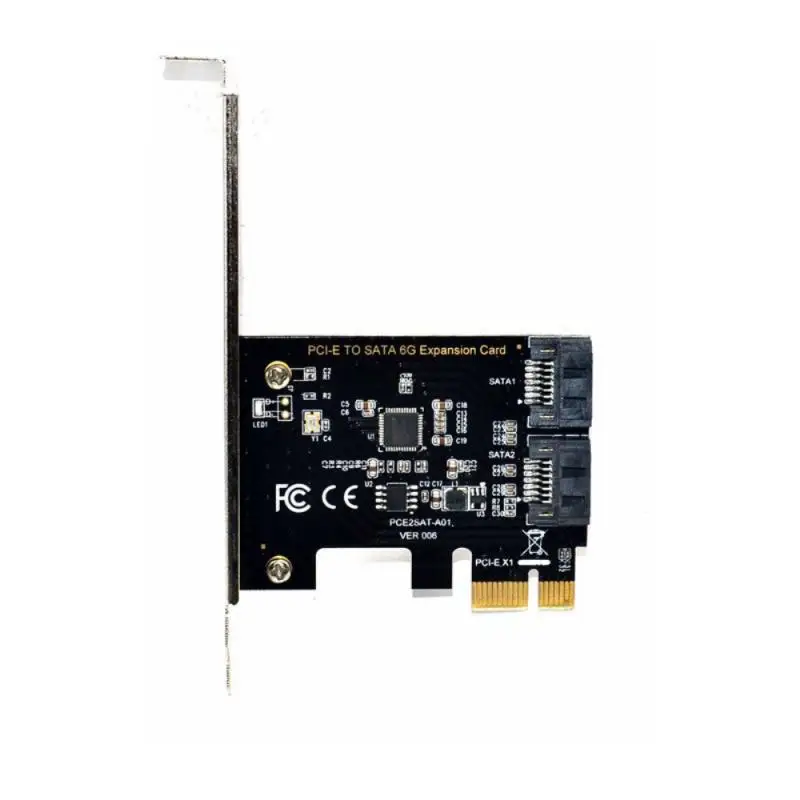Адаптер SATA PCI-E 2 порта 3 0 на PCIe X1 X16 карта расширения PCI-e PCI Express конвертер