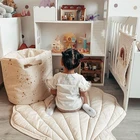 Детский игровой коврик из мягкого хлопка в виде ракушек, коврик для ползания в тренажерном зале, Детский напольный ковер для младенцев, декор для детской комнаты D5QA