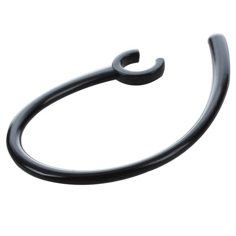 

3 Pcs Handfree 5.5mm Hole Black Plastic Earhook for bluetooth Earphone