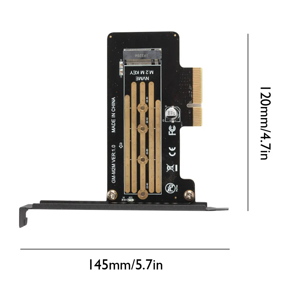 

VODOOL M.2 PCIe SSD Adapter M2 NVMe to PCI-E Express 3.0 X4 Adapter for 2280 2260 2242 2230 NGFF M Key SSD