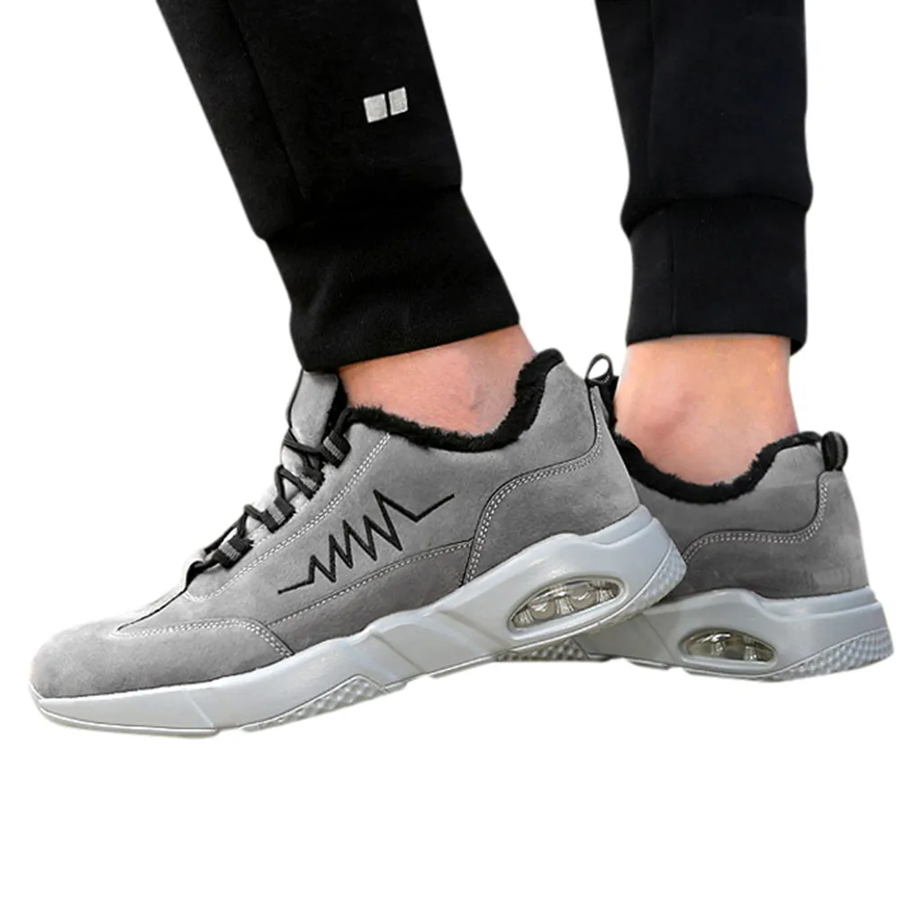 Зима 2019 хит продаж зимние мужские Джокер теплые кроссовки и бархатная обувь