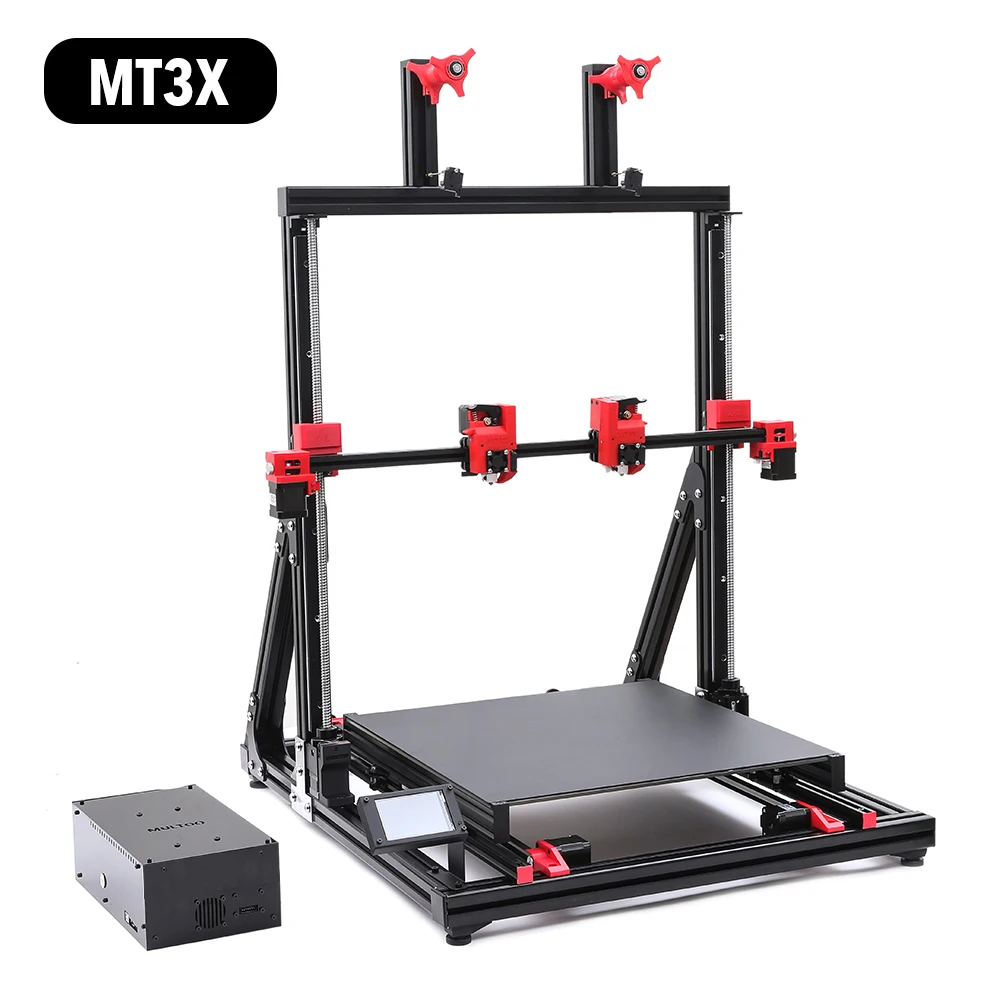 MULTOO 3D Printer MT3X Large Printing Size High Quality Precision Ball screw Preciser Single Dual 3D Printer 500*500*500