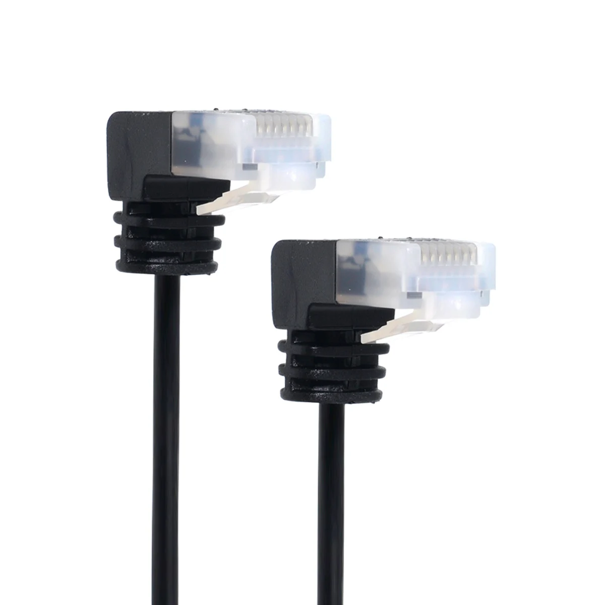 Сетевой кабель Cablecc CY Cat6 ультратонкий RJ45 под углом 25 см UTP патч-корд 90 градусов Cat6a