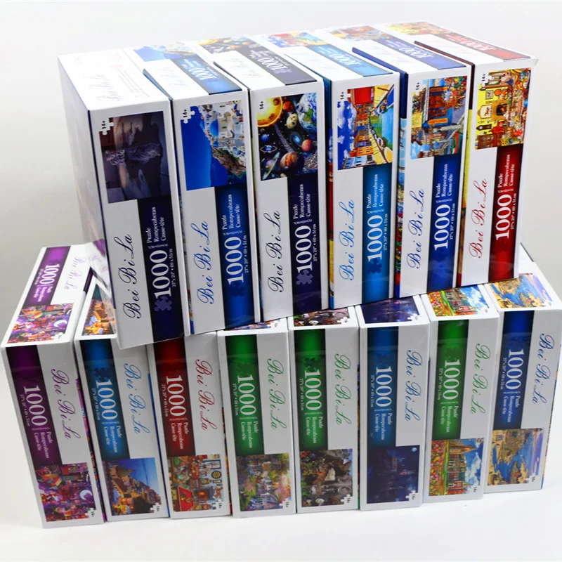 

Puzzles 1000 Pieces Wooden Assembly Picture Landscape Puzzles Toys for Adults Children Kids Games Educational Toys P179