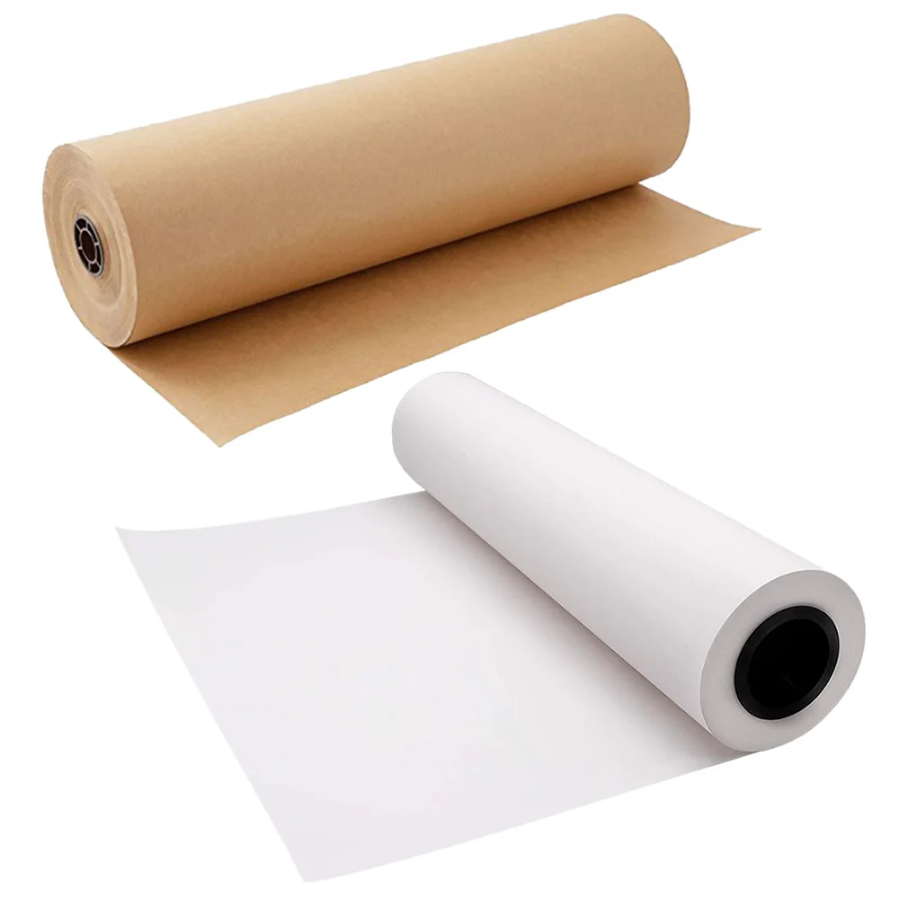 Оберточная бумага пин из крафт бумаги коричневый/белый 30 метров/32 8 ярдов ширина