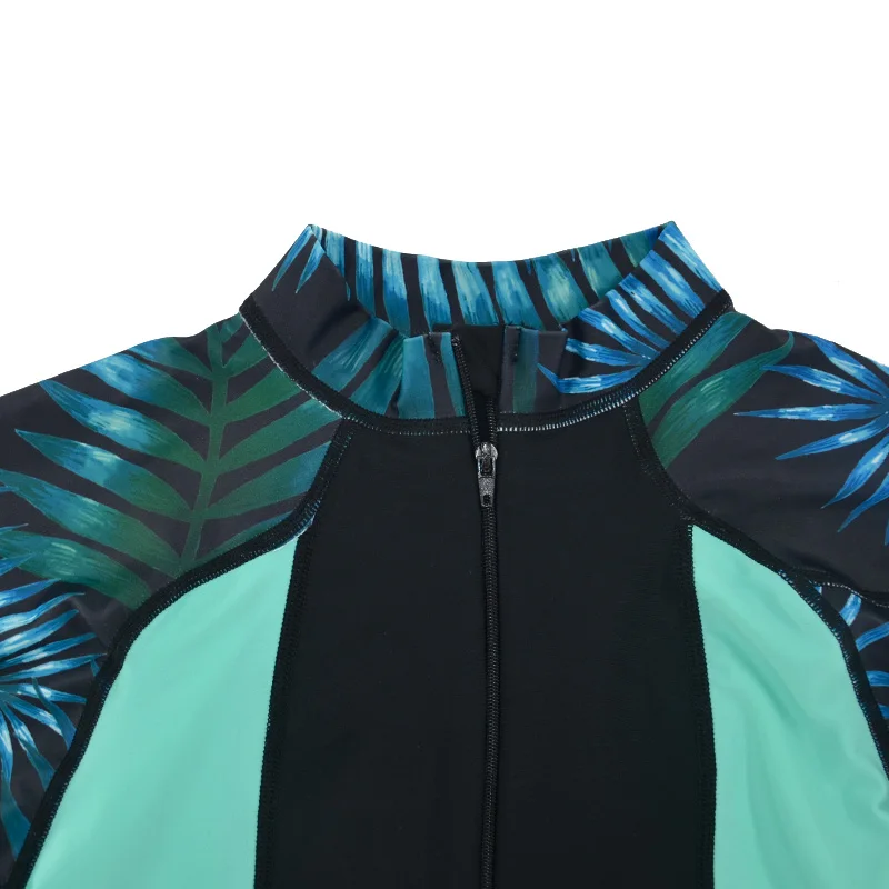 Женские купальники на молнии спереди с принтом для родителей и детей в Корейском