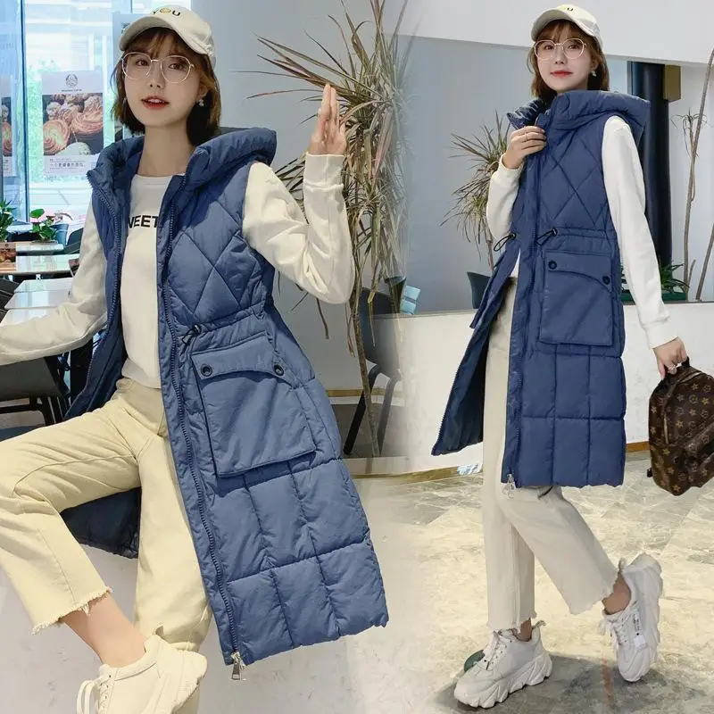 2019 Новая модная женская жилетка куртка осень зима теплая Толстая Верхняя одежда