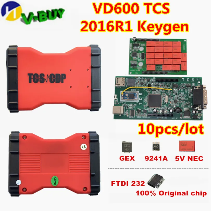 10 шт. автомобильные реле TCS PRO VD600 Multidiag Pro NEC новинка 2016 00 генератор ключей/2017 1