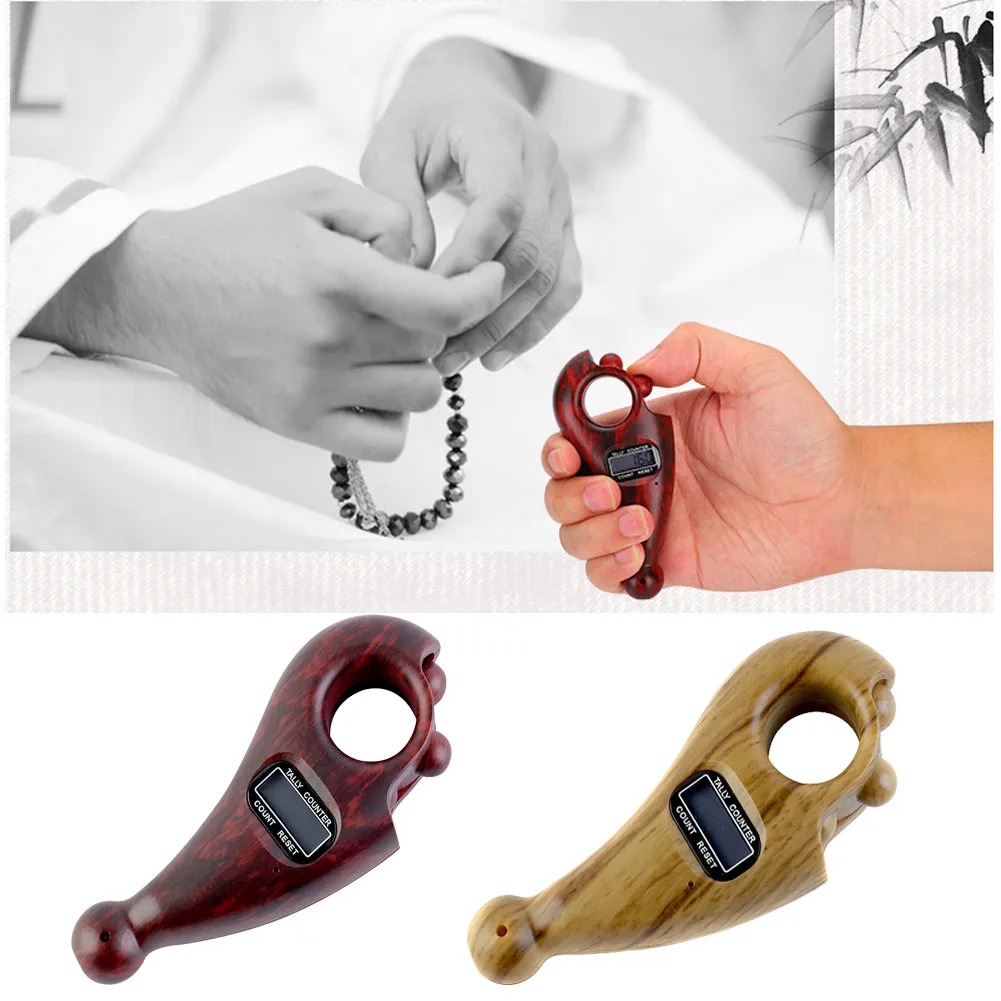 Цифровой счетчик пальцев с ЖК дисплеем электронный цифровой Tally Namo Amituofo Buddha Beads