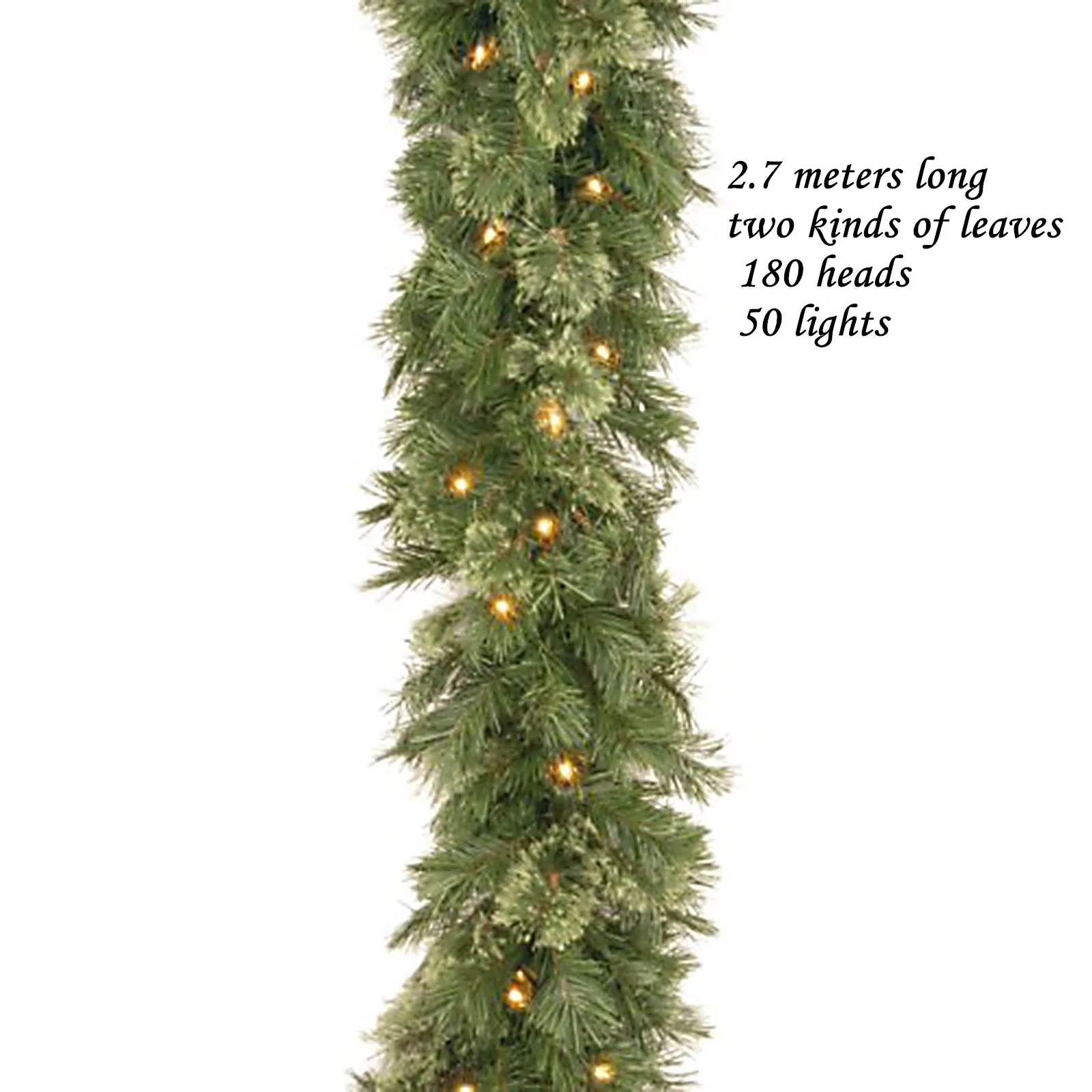 

2.7m 50/100UL White Lights Many Styles Artificial Tree Branc Led Lights Home Decoration Glow Garland 1PC Christmas Decorations