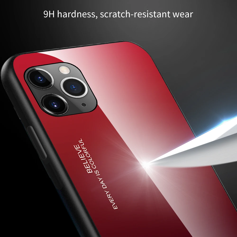 Youth Colorful Glass Case for iPhone 11 Pro Max XR Xs Coque Cover 7 6s 8 Plus Cases | Мобильные телефоны и аксессуары