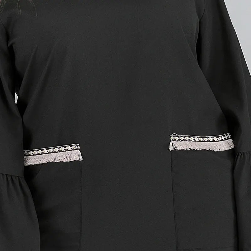 

S2CITYLIFE New Style Plus Size Women's Dress Autumn And Winter Long Skirt Contrast Color Casual Flared Sleeve Dress