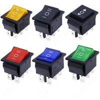 kcd4 1pcs rocker switch power switch on off on 3 position 6 electrical equipment with light switch 16a 250vac 20a 125va