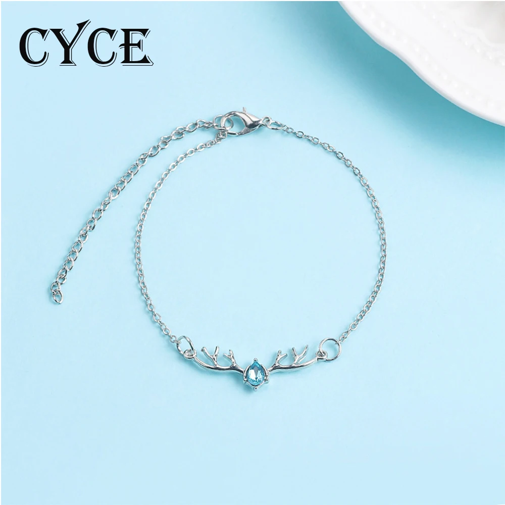 

CYCE Fashion Rhinestone Deer Bracelet For Women Men Cute Deer Clasp Deer Horn Wrist Bracelet Animal Bracelet Jewelry Accessories