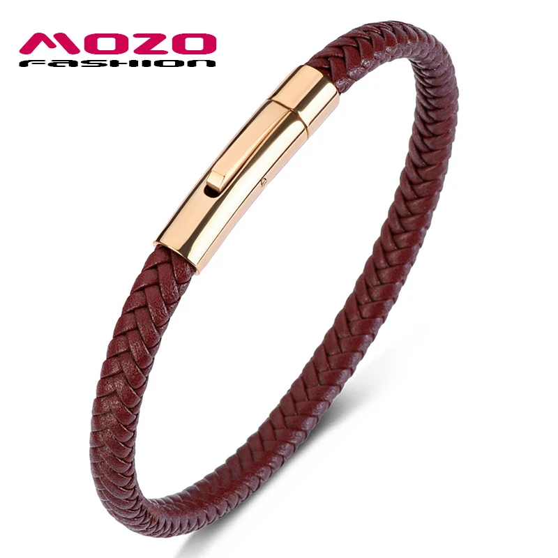 SJ501-Z Mozo Fashion Для мужчин браслеты с подвесками Браслеты кожаный жгут синего цвета Смешанная плетеный браслет простые Стиль панк Человек Классический Серебряные ювелирные изделия 501 - Окраска металла: SJ501-Z