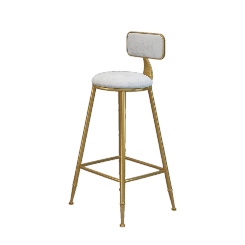 Северный Европейский легкий роскошный барный стул со спинкой кованый железный