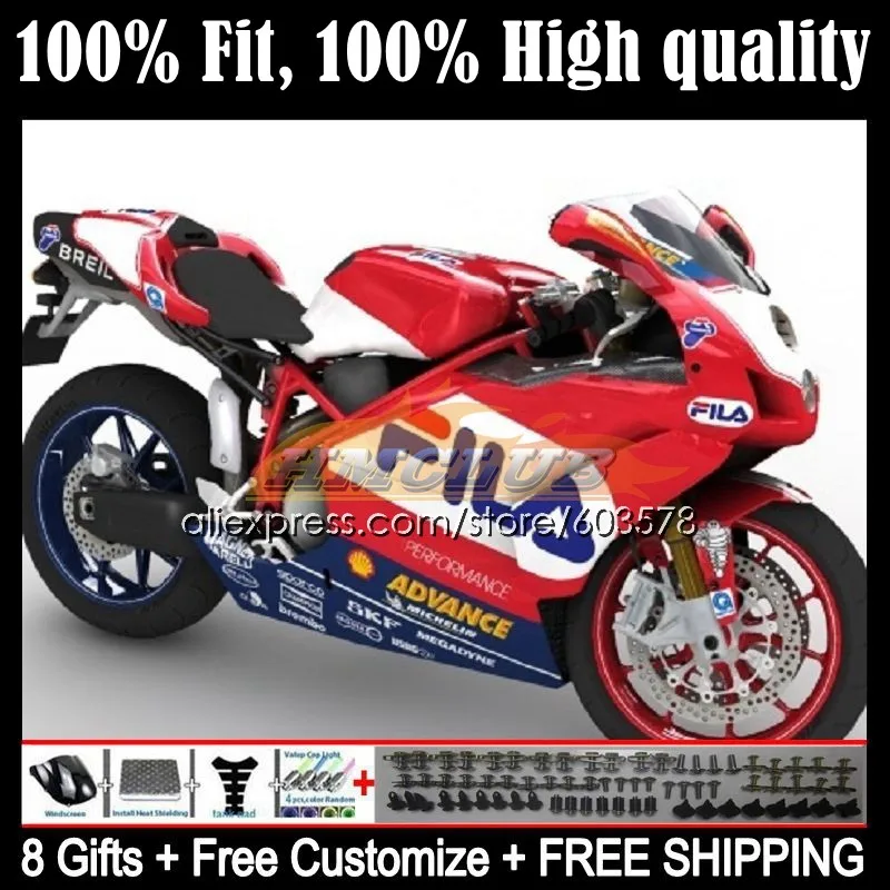 

Injection Bodys For DUCATI 749-999 749S 999S 62CL.84 749 999 S R 749R 999R 05 06 999 749 2005 2006 OEM Fairing kit hot coioured