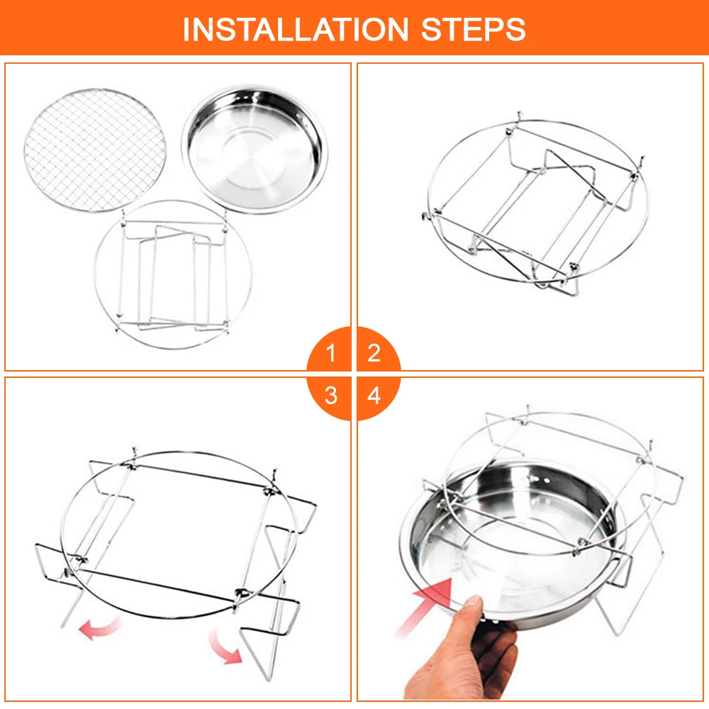 LIXADA открытый гриль из нержавеющей стали портативная сетка для барбекю мини