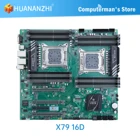 Материнская плата HUANANZHI X79 16D X79, материнская плата Intel XEON Dual E5 LGA2011, все серии DDR3 RECC, память без коррекции ошибок, поддерживает работу M.2 NVME