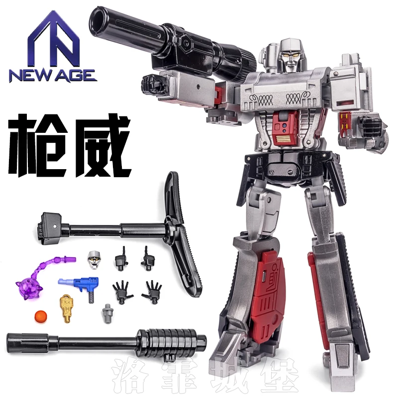 Трансформация NA Megatrons Laowei G1 Pocket War Металл Золотая Лагуна золотой кристалл прозрачная модель детские куклы игрушечные фигурки - Цвет: Черный