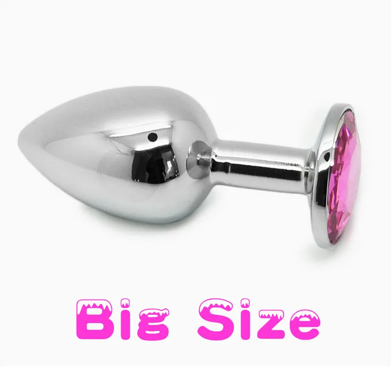 (9.6X4.2cm) красочный алмазный безопасный материал металлическая Анальная пробка