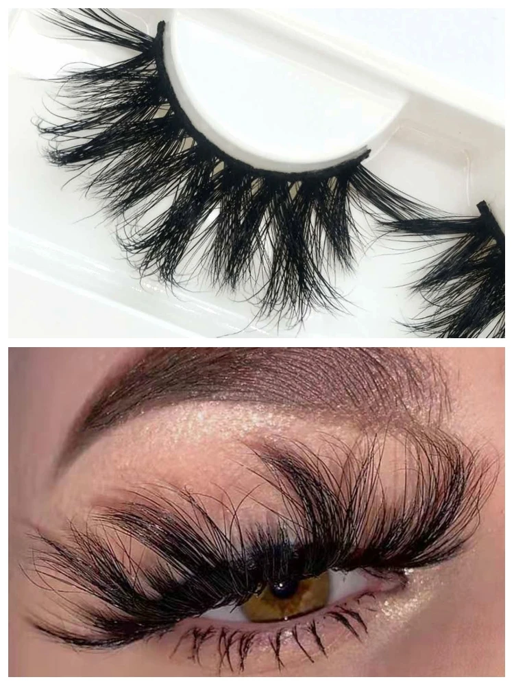 

25mm 5d mink eyelashes siberian mink lashes vendor supply false lashes natural strip 25mm real mink eyelashes