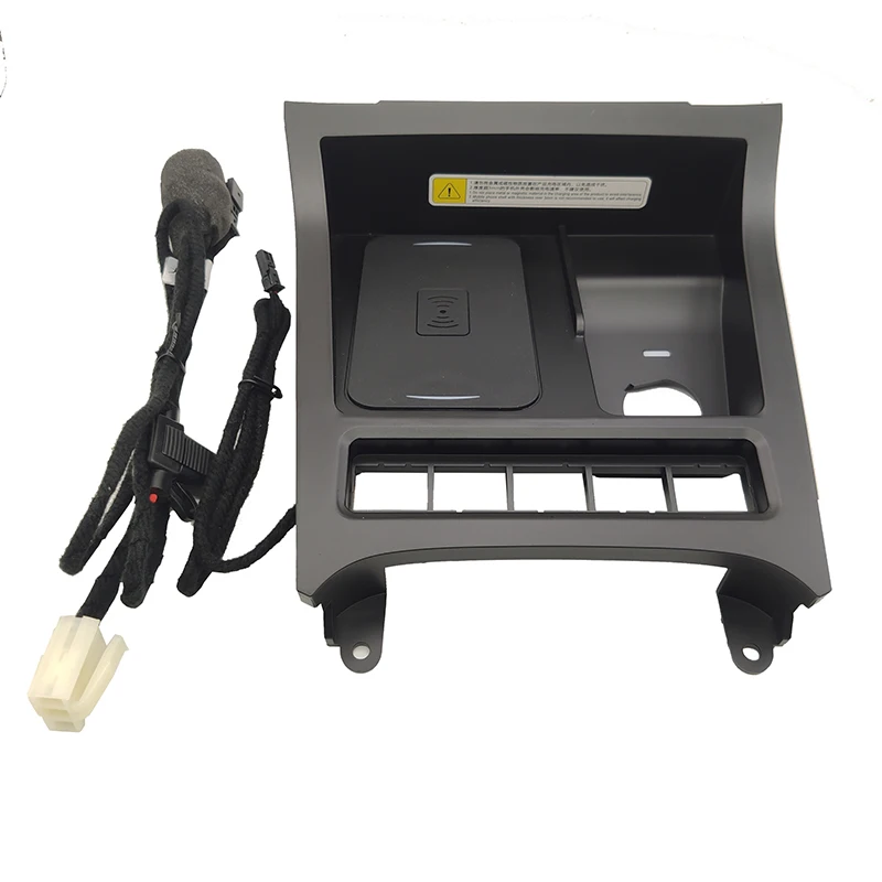 car wireless phone charger for volkswagen golf 6 fast charging case plate central console storage box accessories free global shipping