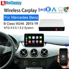 Беспроводная Автомобильная модернизация carplay для Mercedes B180 W246 W242 2015-19, поддержка Mirror link, камера заднего вида, Android, автомобильная навигация