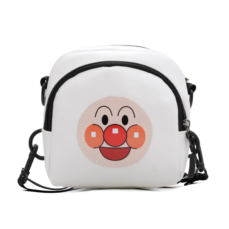 Детский рюкзак Anpanman для девочек и мальчиков; милые сумки-мессенджеры для маленьких принцесс; сумка на плечо с рисунком монетки; рюкзак из искусственной кожи; подарок для девочек - Цвет: Белый