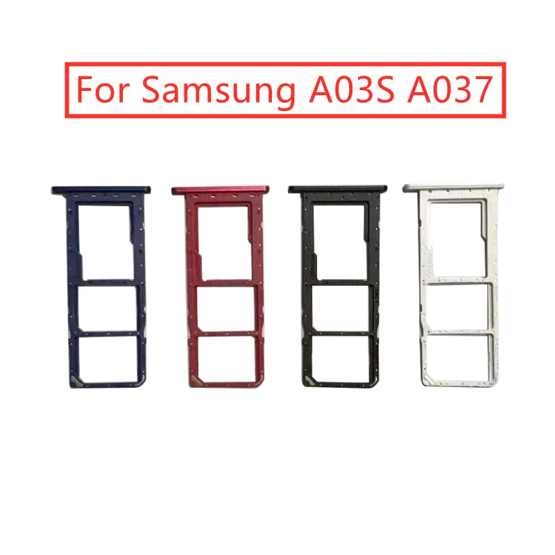 

Для Samsung Galaxy A03S A037 держатель лотка для SIM-карты Micro SD слот для карты адаптер Замена Ремонт Запасные части