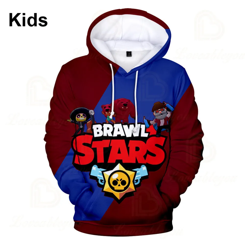 

Cartoon Star, and Sandy Jacket Tops Teen Clothes Colt Kids Hoodies Leon Game 3D Hoodie Boys Girls Harajuku Sweatshirt