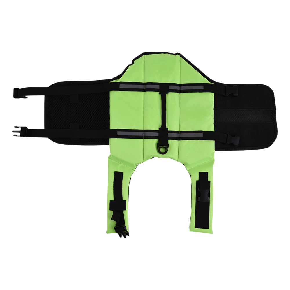 New 1pc Pets Dog Jacket Buoyant Secure Float Vest Outdoor Water Swimming Safety Preserver Adjustable Reflecting Padding Clothing |