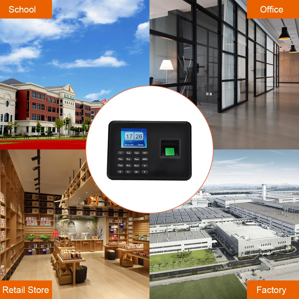 Умная биометрическая машина для отпечатков пальцев с паролем регистратор