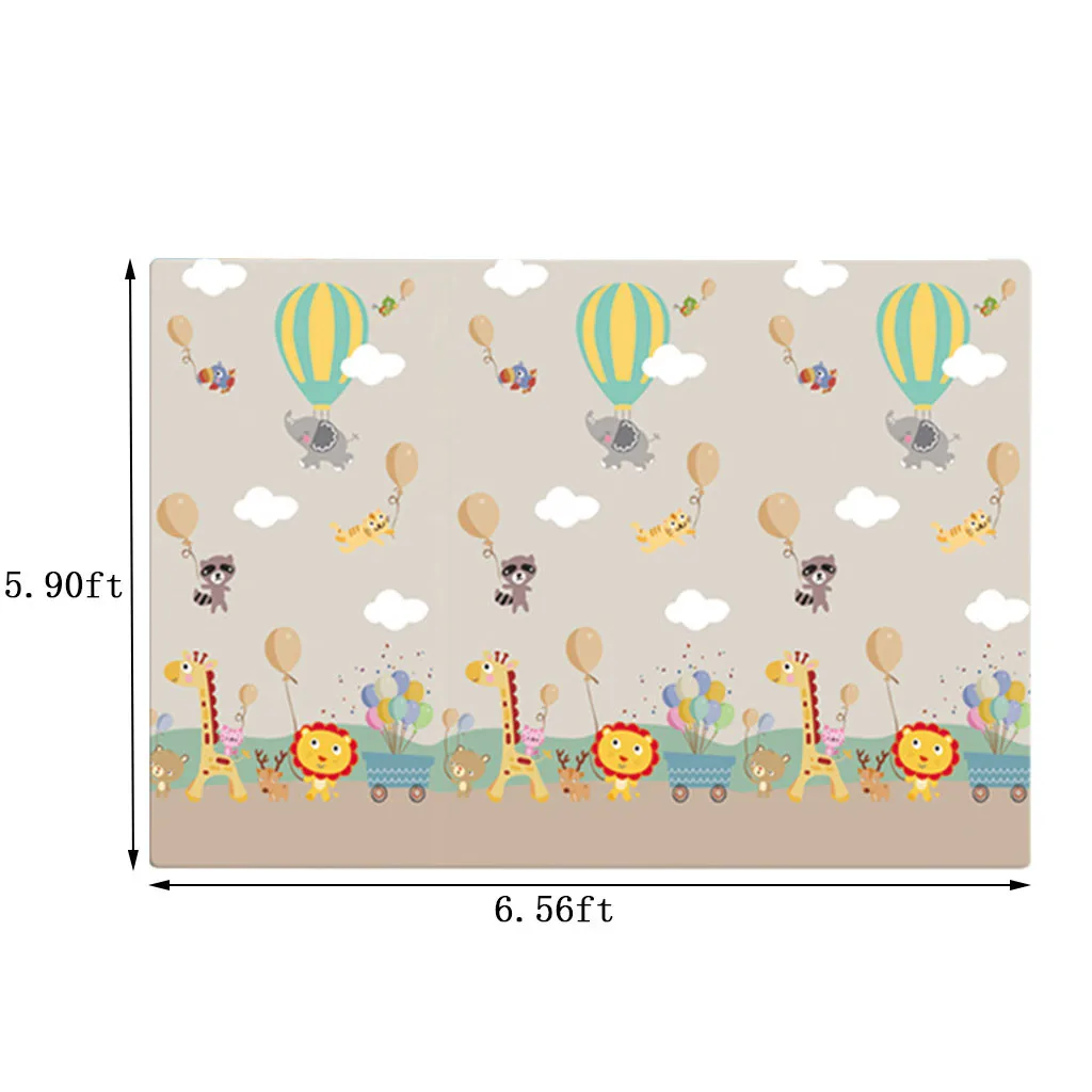 

Baby Play Mat - Large Double Sides Non-slip Waterproof Portable For Playroom Mat Educational Children's Carpet In The Nursery