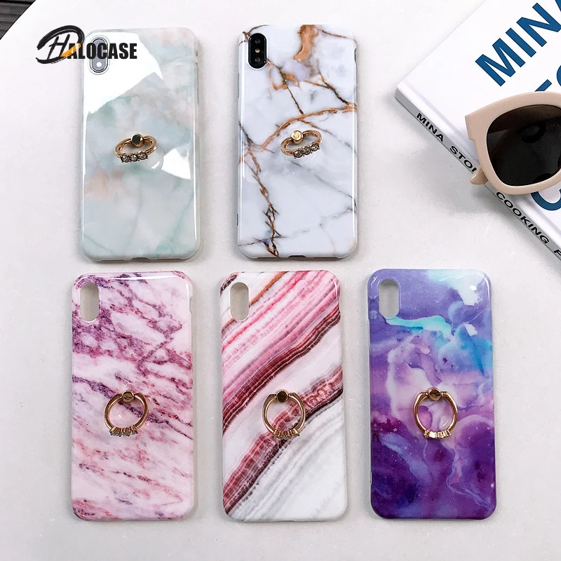 Роскошный Мраморный Мягкий ТПУ чехол для телефона iPhone XR XS MAX 7 8 6 Plus 11 Pro Ome Rock Gel