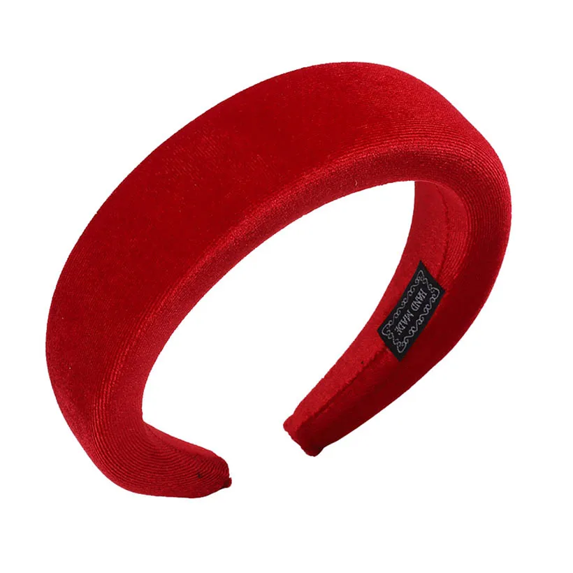 Velvet P LEVAO, золотой бархат, западный стиль, однотонные, утолщенные, мягкие, для волос, ободок, тюрбан, женские повязки, аксессуары для девочек, головные уборы - Цвет: Velvet P