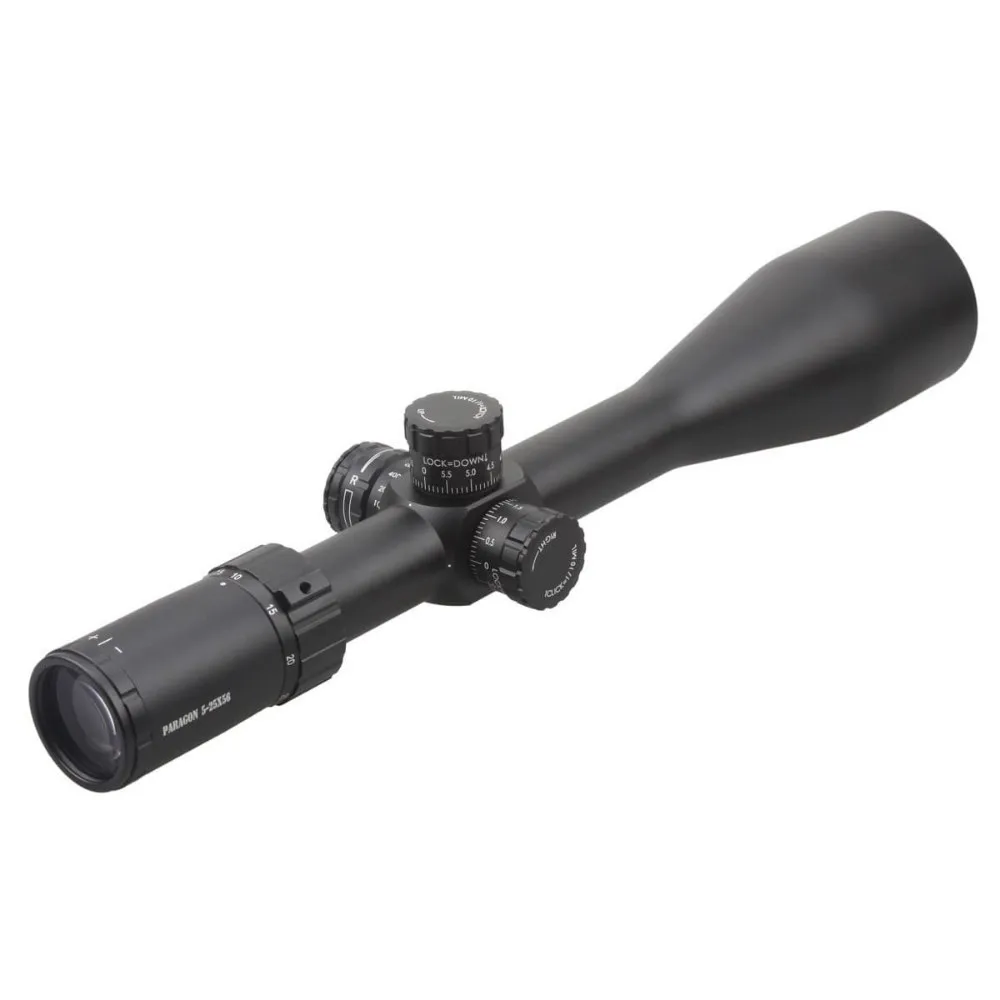 Vector Optics Paragon 5-25x56 Tactical 1/10 MIL Riflescope Sight with High Quality German Glass Reticle Honeycomb Sunshade Lock