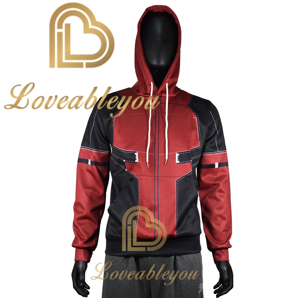 

Мужская толстовка YINUODAIL с капюшоном с 3D принтом Мстители, толстовка с капюшоном Marvel, костюм Дэдпула для косплея, топы